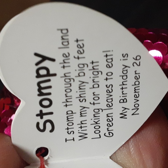 Ty Flippables Stompy Dinosaur Plush NWT - Picture 4 of 4